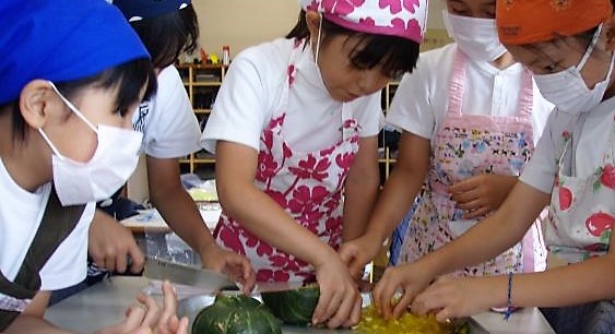 畑の野菜で料理会